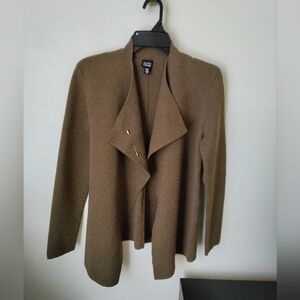 Eileen Fisher Tan Open Front Cardigan